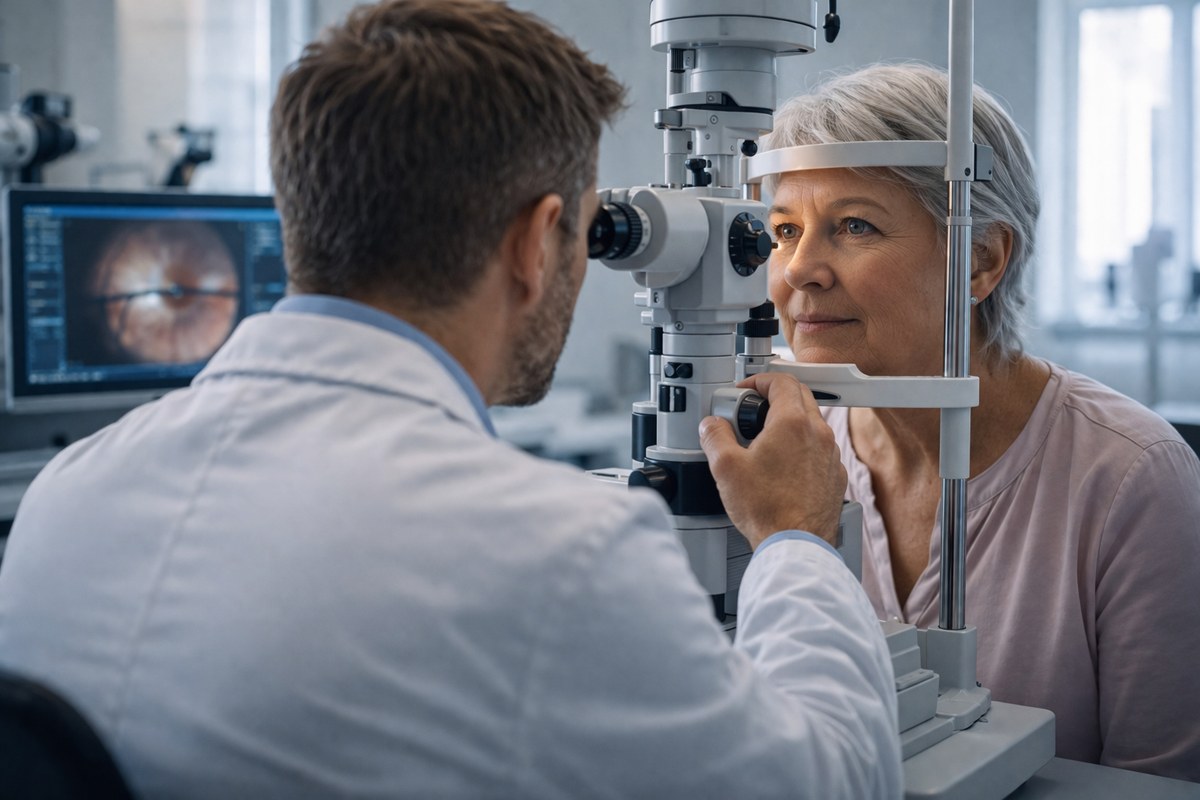Examen de fondo de ojo en Santiago — Dr. Andrés Aqueveque Bull